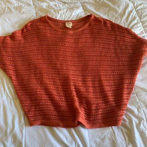 Orange Knit Top